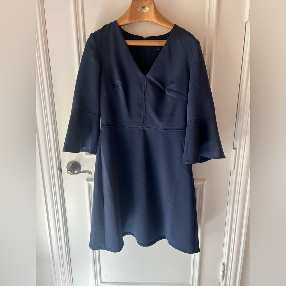 Navy Dress 3/4 sleeves Banana Republic